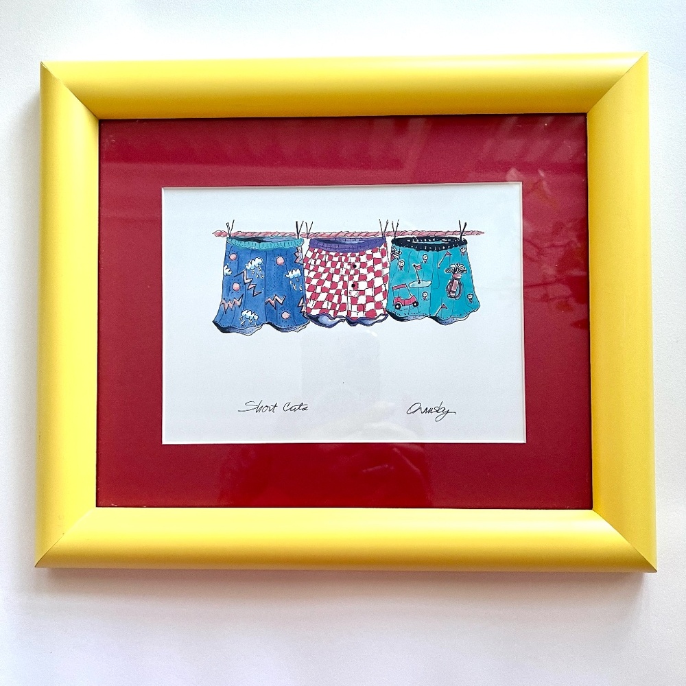 DESINER STUDIO "SHORT CUTS" LIMITED EDDITION FRAMED PRINT